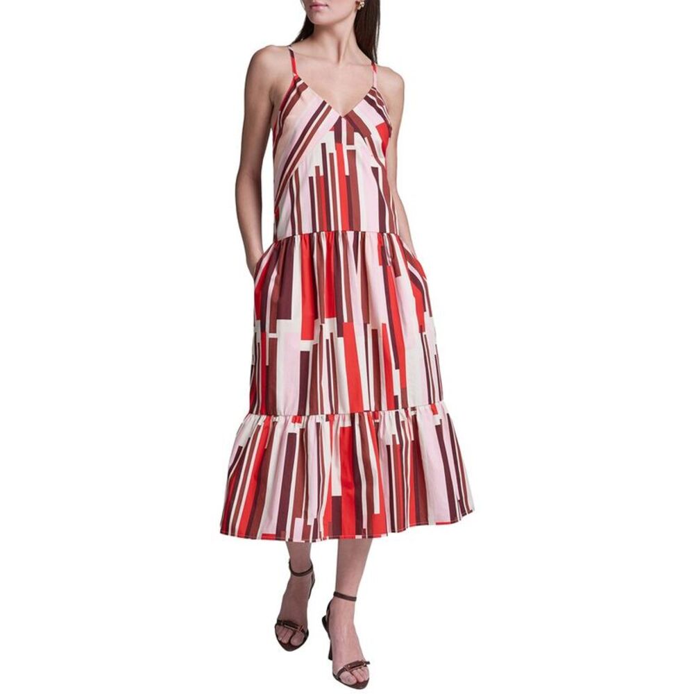 Bcbg Womens Shift Dress, Red